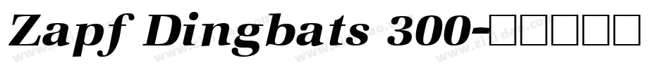 Zapf Dingbats 300字体转换